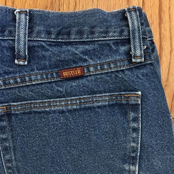Rustler High Rise Blue Jeans 40 x 32 - Picture 6 of 6